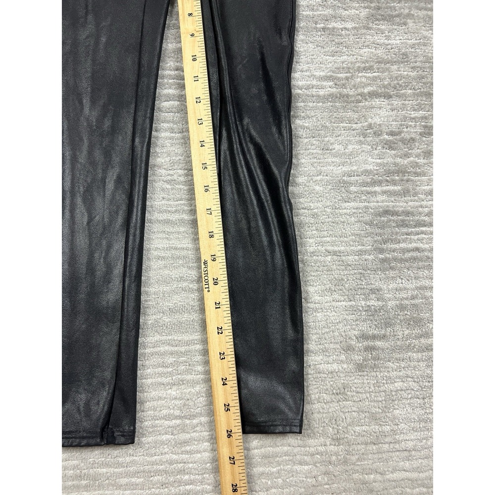 Spanx‎ by Sara Blakely Leggings Womens Small Black Leather Look Ankle - Picture 5 of 13